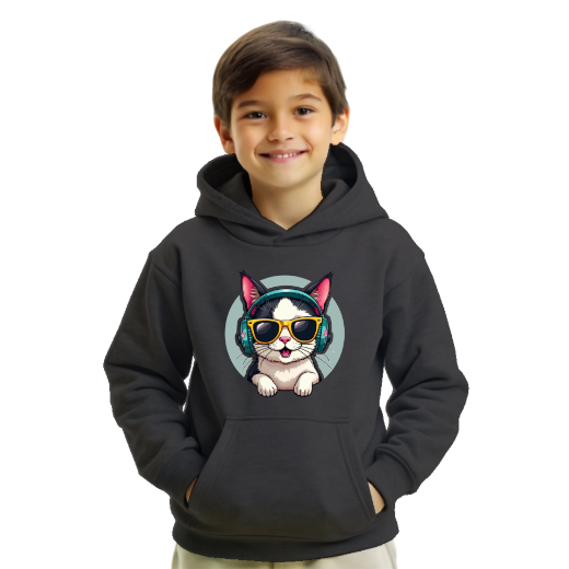 Εικόνα της Φούτερ με τύπωμα "Cat Boy"   