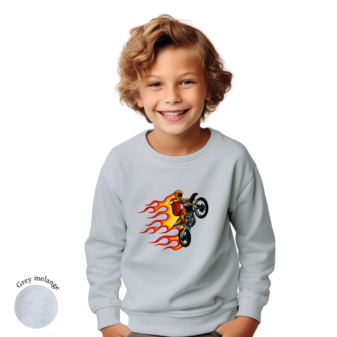 Εικόνα της Φούτερ με τύπωμα  "Motorbike"