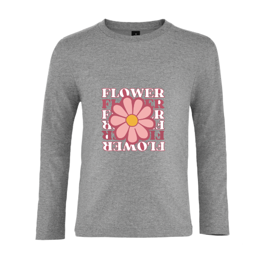 Εικόνα της Παιδικό t-shirt με τύπωμα   "Flower" 