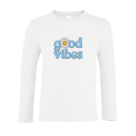 Εικόνα της Παιδικό t-shirt με τύπωμα  "Good Vibes"