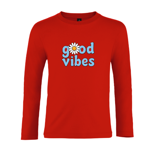 Εικόνα της Παιδικό t-shirt με τύπωμα  "Good Vibes"