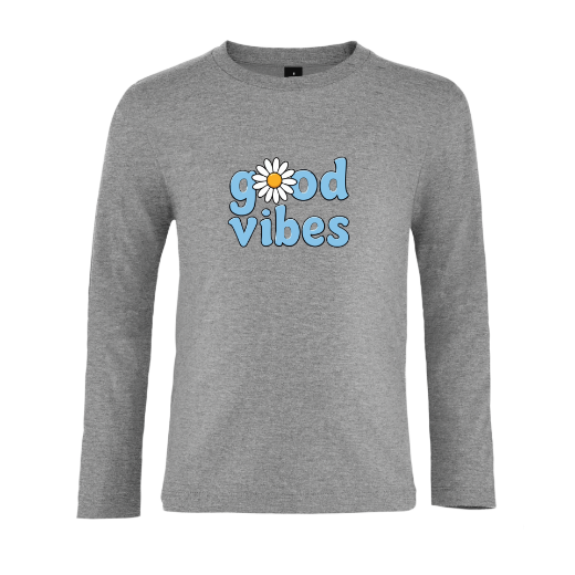 Εικόνα της Παιδικό t-shirt με τύπωμα  "Good Vibes"