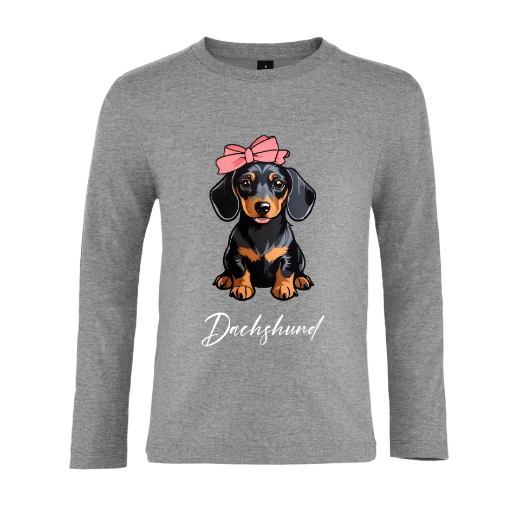 Εικόνα της Παιδικό t-shirt με τύπωμα "Dachshund"   