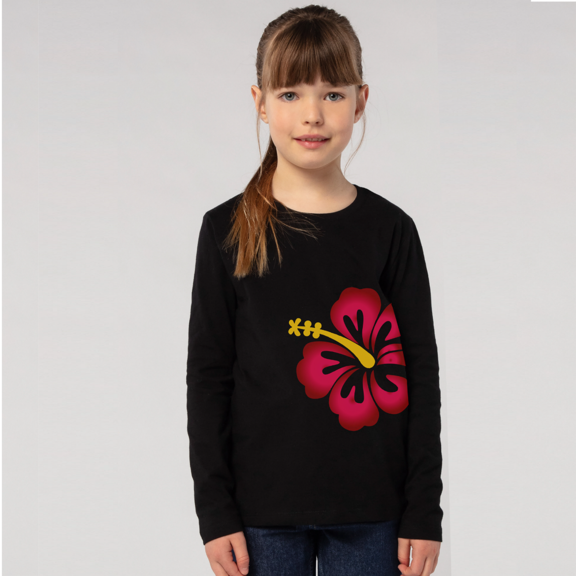 Εικόνα της Παιδικό t-shirt με τύπωμα  "Tropical Flower" 