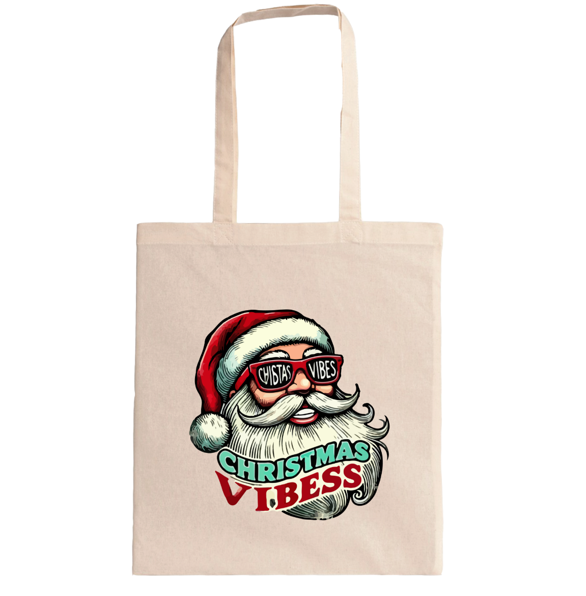 Εικόνα της Τσάντα πολλαπλών χρήσεων με τύπωμα  "Christmas Vibes"   