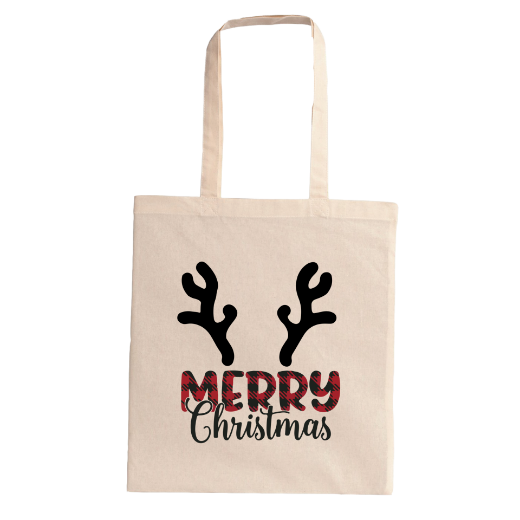 Εικόνα της Τσάντα πολλαπλών χρήσεων με τύπωμα   "Merry Christmas" 