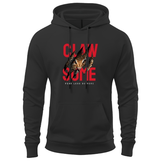 Εικόνα της Φούτερ με τύπωμα   "Clawsome"    