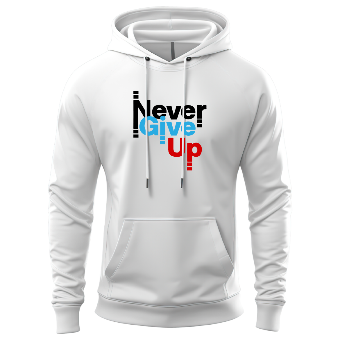 Εικόνα της Φούτερ με τύπωμα  "Never Give Up"  