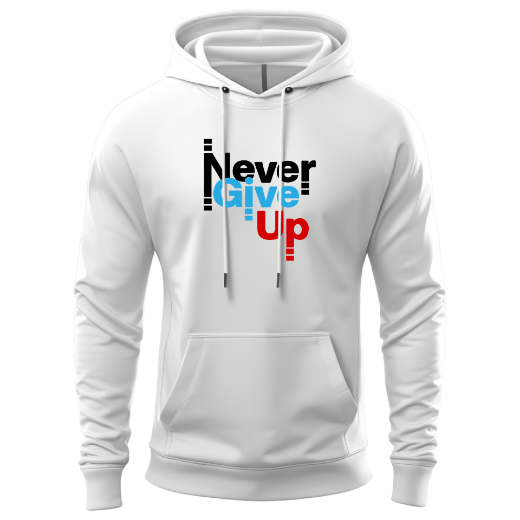 Εικόνα της Φούτερ με τύπωμα  "Never Give Up"  