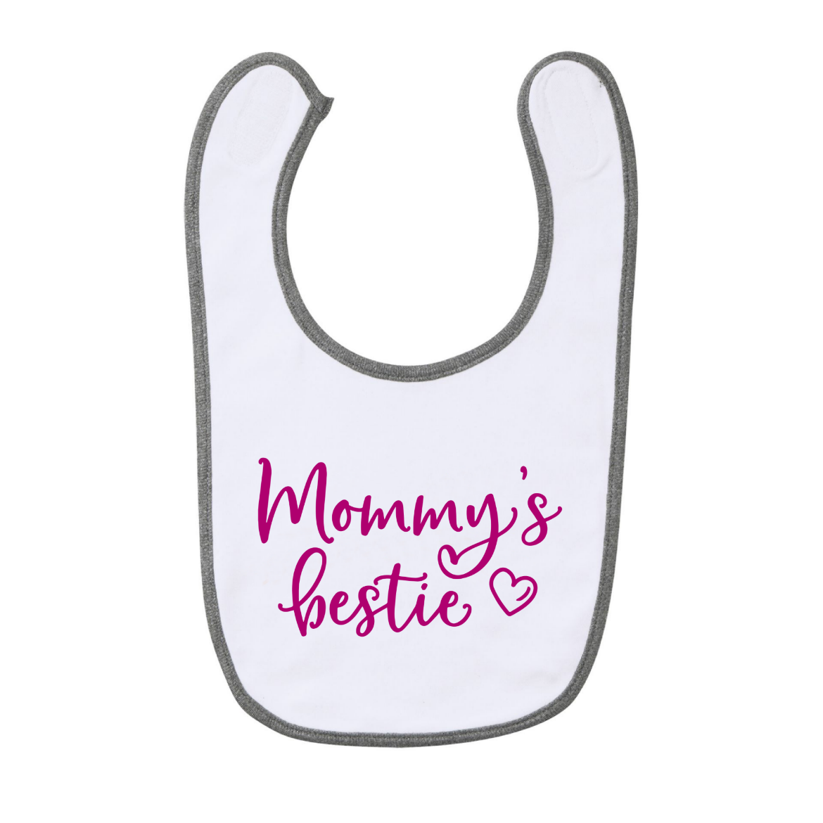 Εικόνα της Παιδική σαλιάρα με τύπωμα  "Mommy's Bestie"     