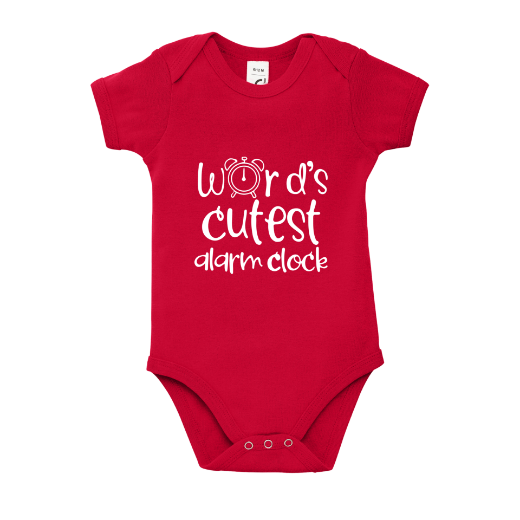 Εικόνα της Φορμάκι μωρού με τύπωμα  "Alarm Clock"  