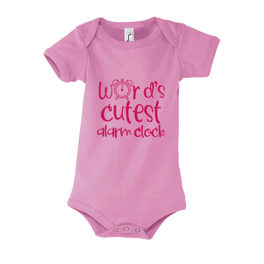 Εικόνα της Φορμάκι μωρού με τύπωμα  "Alarm Clock"  