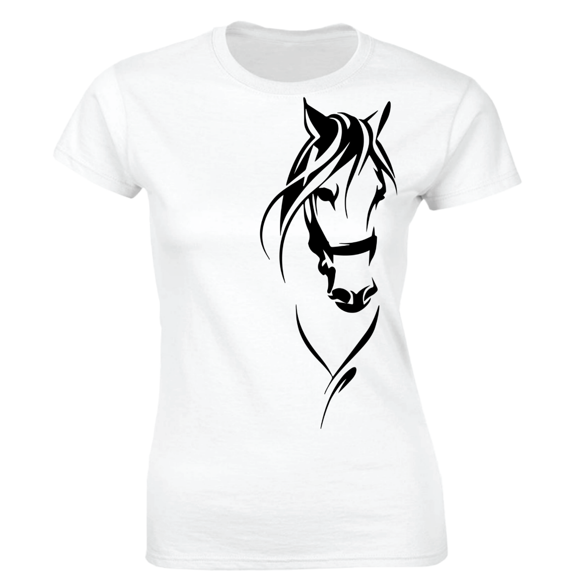 Εικόνα της Γυναικείο T-shirt με τύπωμα  "Horse"
