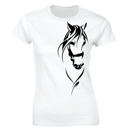 Εικόνα της Γυναικείο T-shirt με τύπωμα  "Horse"