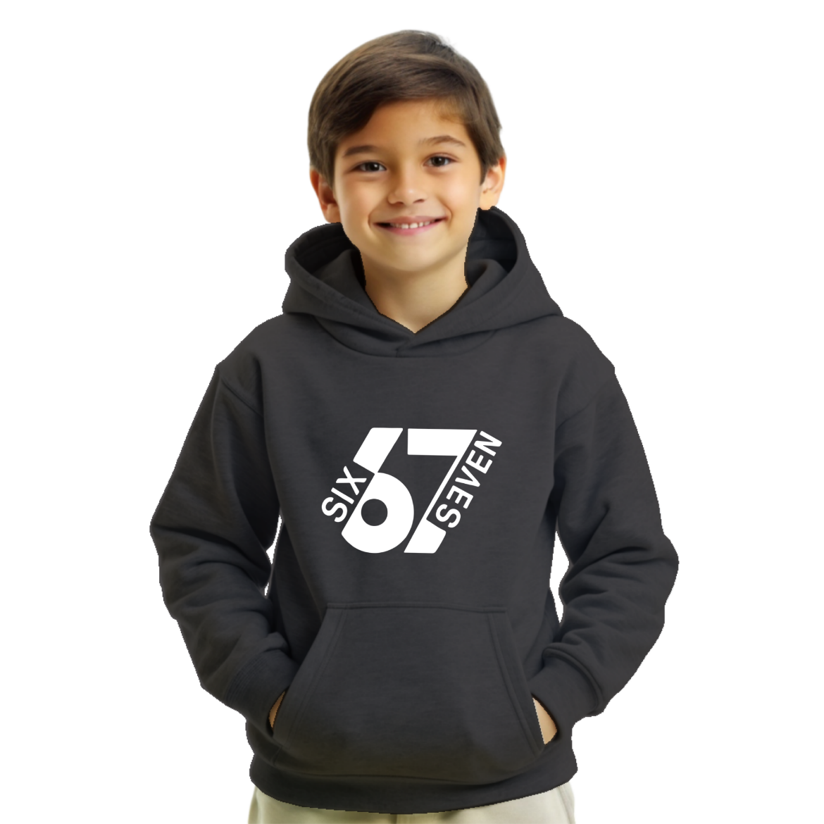 Εικόνα της Φούτερ με τύπωμα   "Six-Seven" 