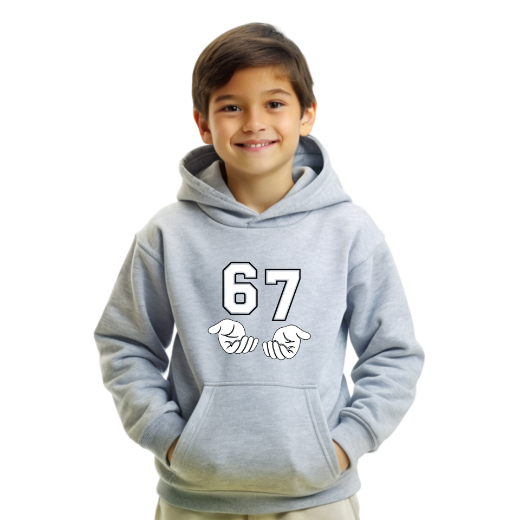 Εικόνα της Φούτερ με τύπωμα   "Six-Seven" 