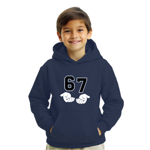 Εικόνα της Φούτερ με τύπωμα   "Six-Seven" 